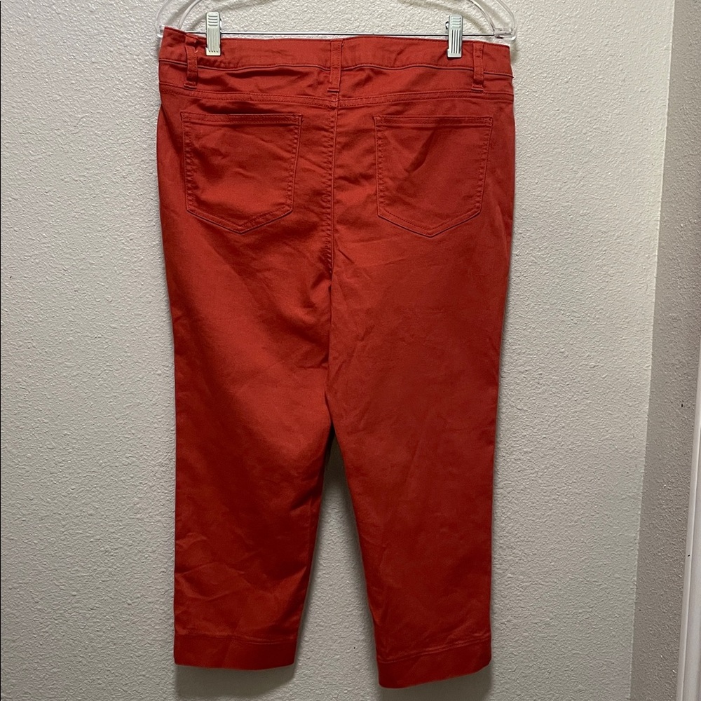 Red Cropped Pants - Picture 3 of 3
